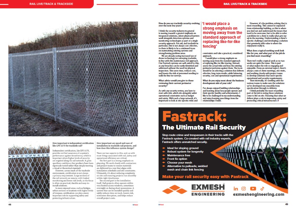 Trackside Security and Infrastructure Protection: A Q&amp;A with Muhammad Short