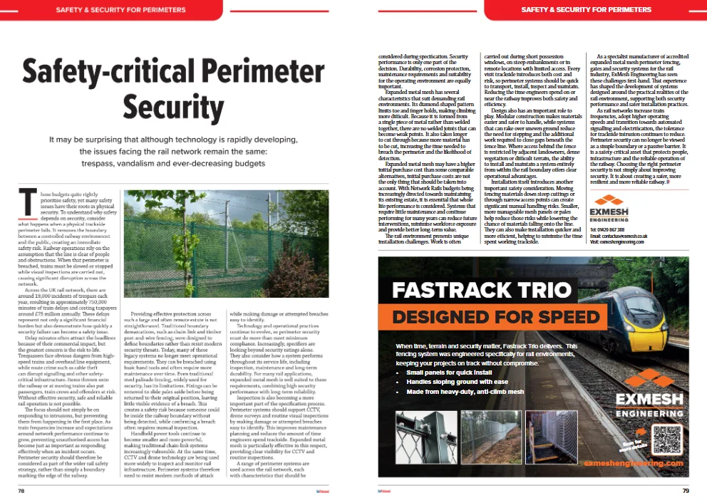 Why Perimeter Security Should be Considered a Safety-Critical Rail Asset